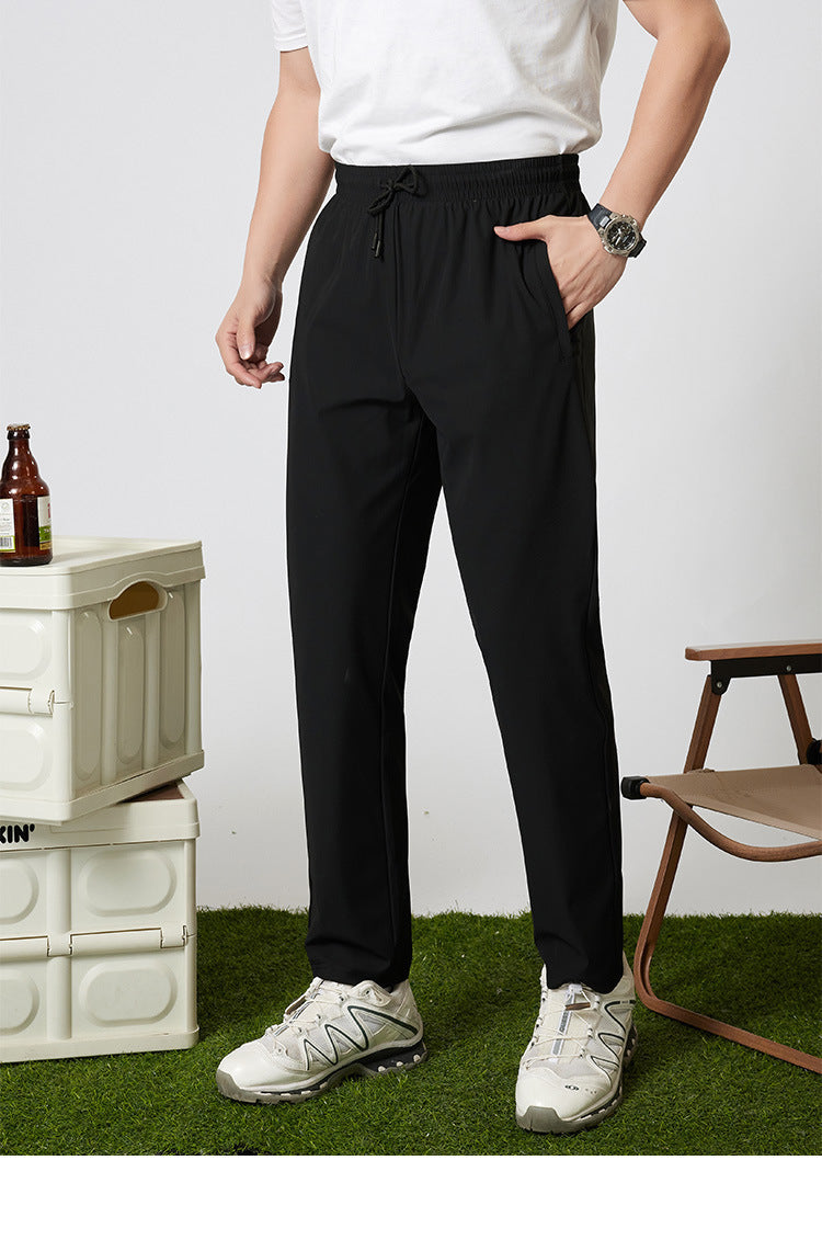 New Loose Straight Gray Sweatpants Spring And Autumn