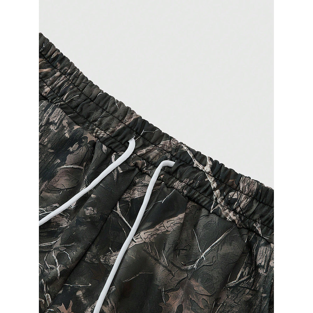 New Stylish Casual Pants With A Branch-pattern Print