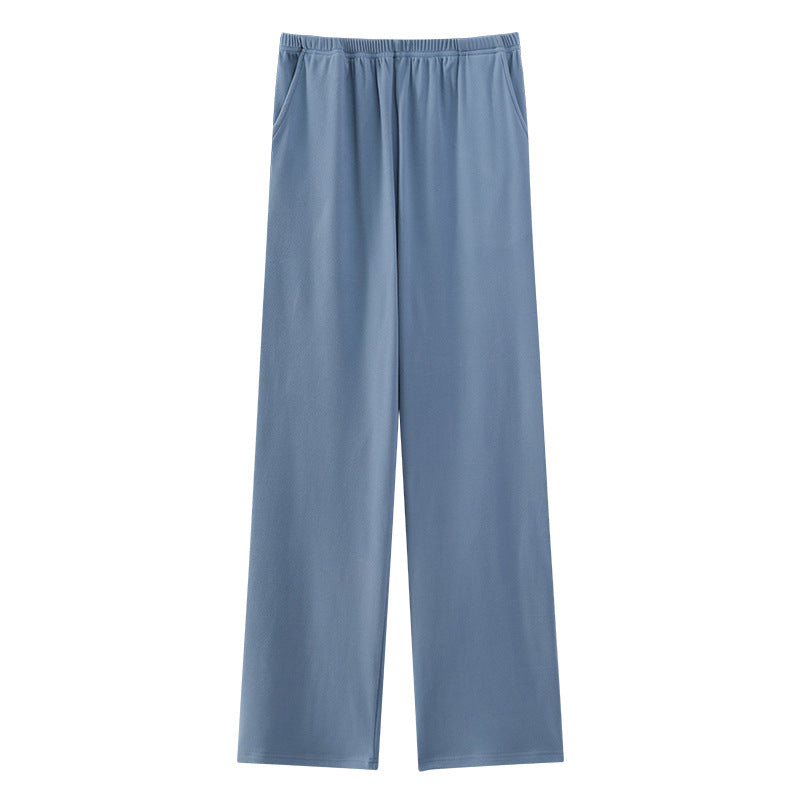 Autumn And Winter Loose Men's Thin Velvet Pajama Pants