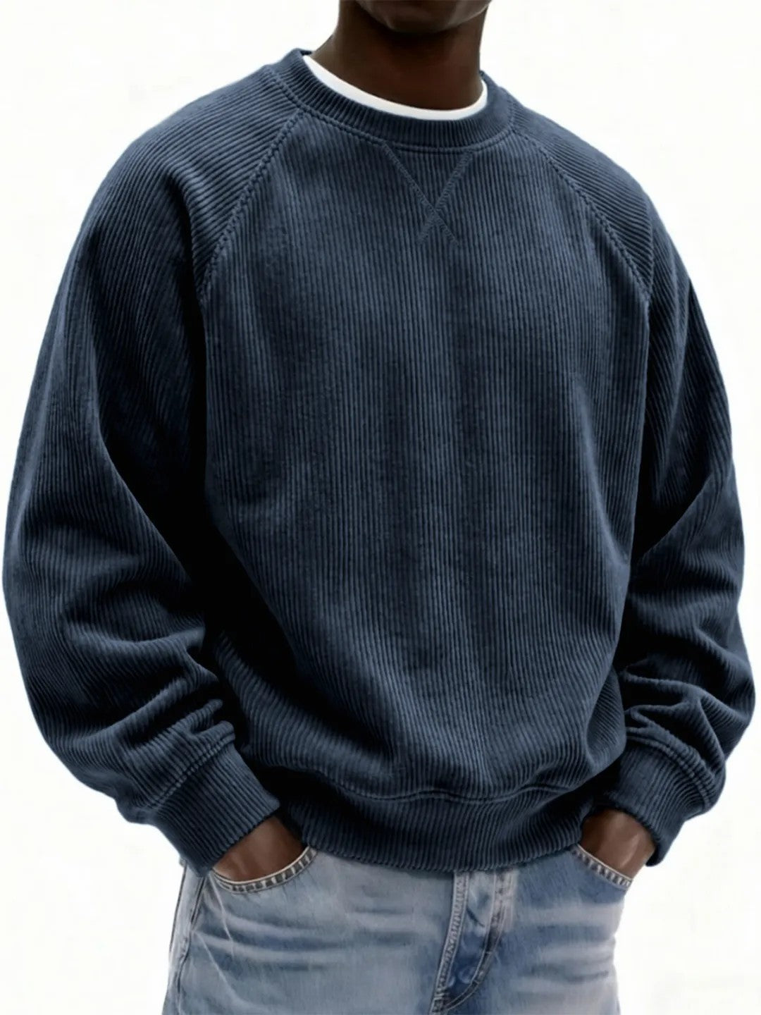 Mens Fashionable Simple And Relaxed Fit Sweatshirt
