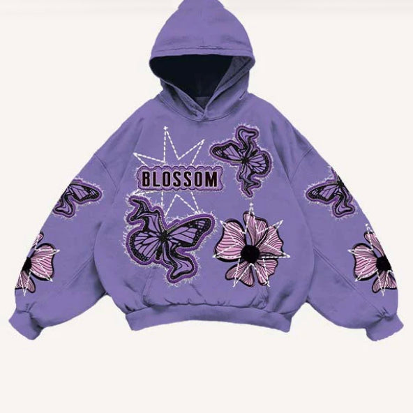 Fashion Casual Printed Polyester Sweater